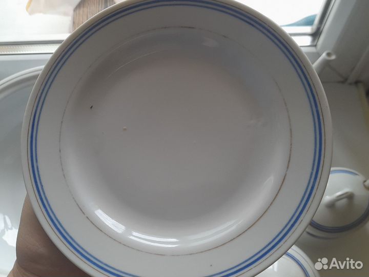 Супница фарфор СССР, соусник, сахарница Корея