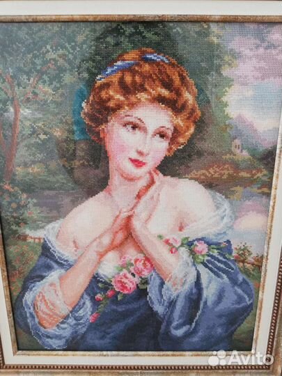 Картина вышивка крестом. Ручная работа