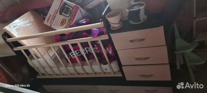 Детская кроватка с комодом