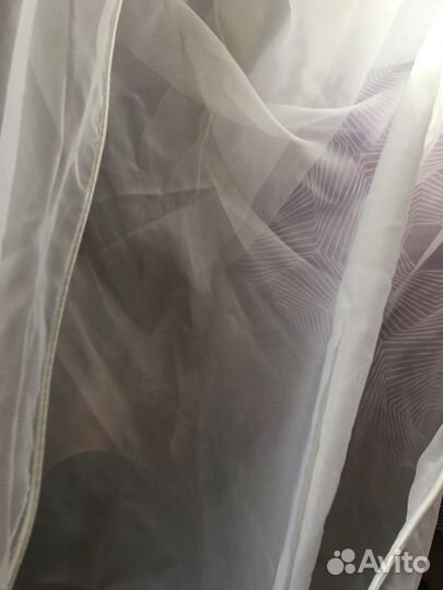 Тюль полупрозрачная на пошив