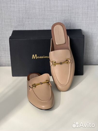 Мюли Massimo Dutti бежевые 36 37 38 39 40