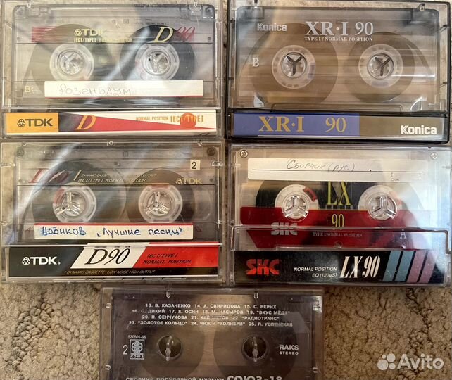 Кассеты TDK, sony, basf самозаписанные