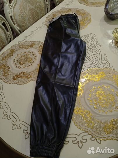 Брюки из кожзам 52р