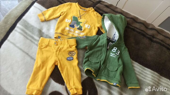 Большой пакет вещей на мальчика 0-12 мес