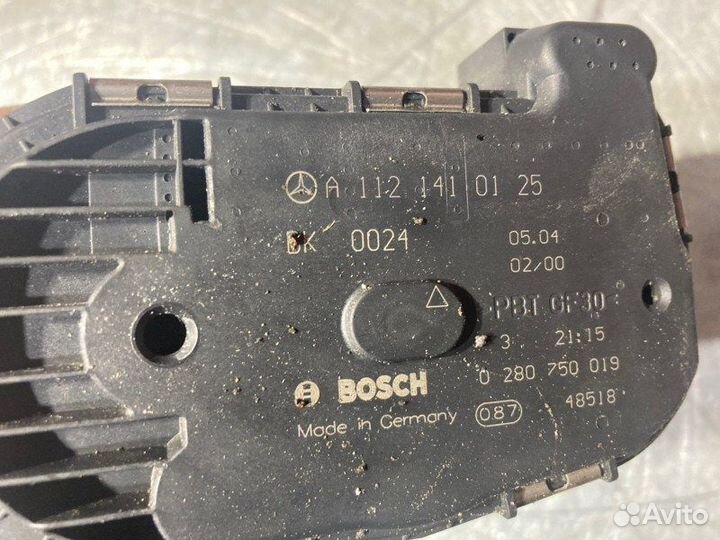 Заслонка дроссельная Mercedes C-Class W203 M112