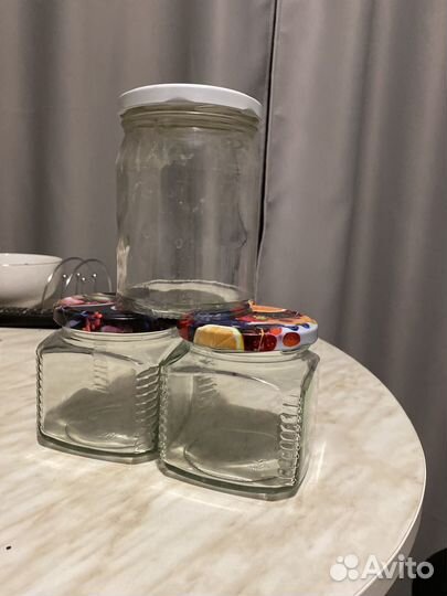 Стеклянные банки 0.5 л-3шт