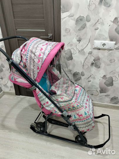 Детские санки коляска