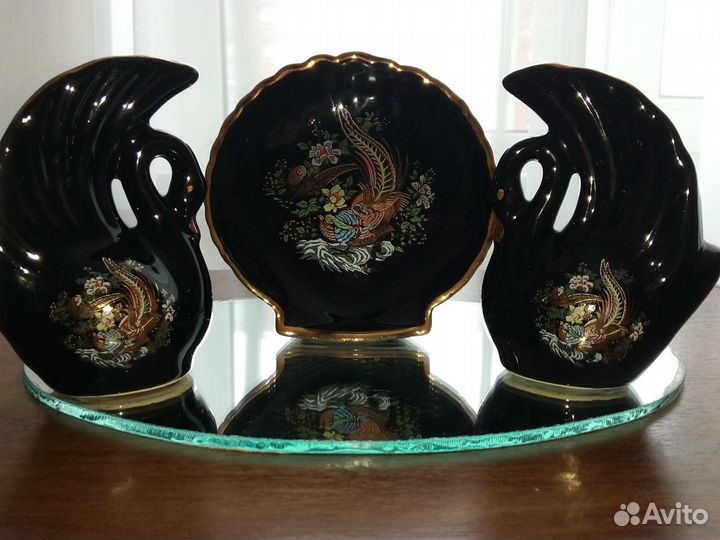 Кашпо и ваза 2шт.(лебедь) СССР