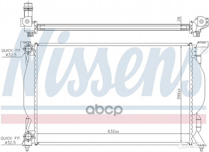 Радиатор охлаждения 60304A Nissens