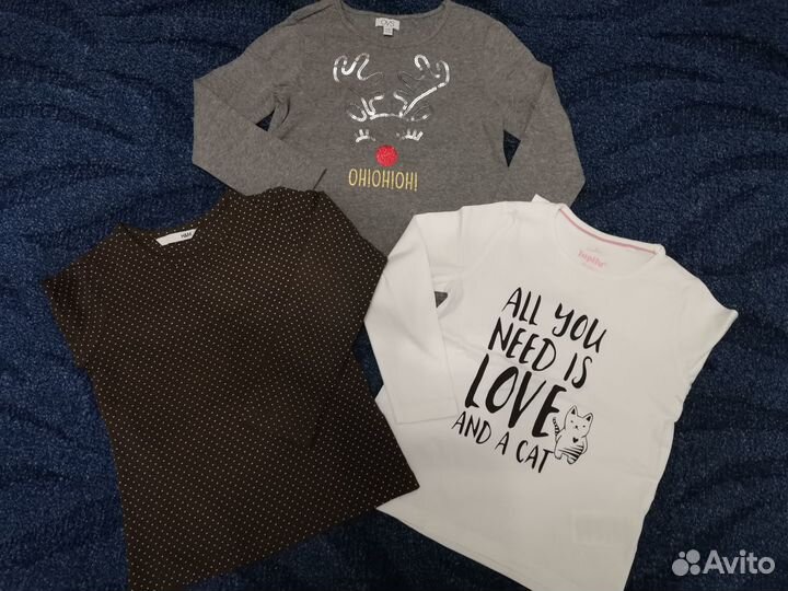 Лонгсливы хб на девочку