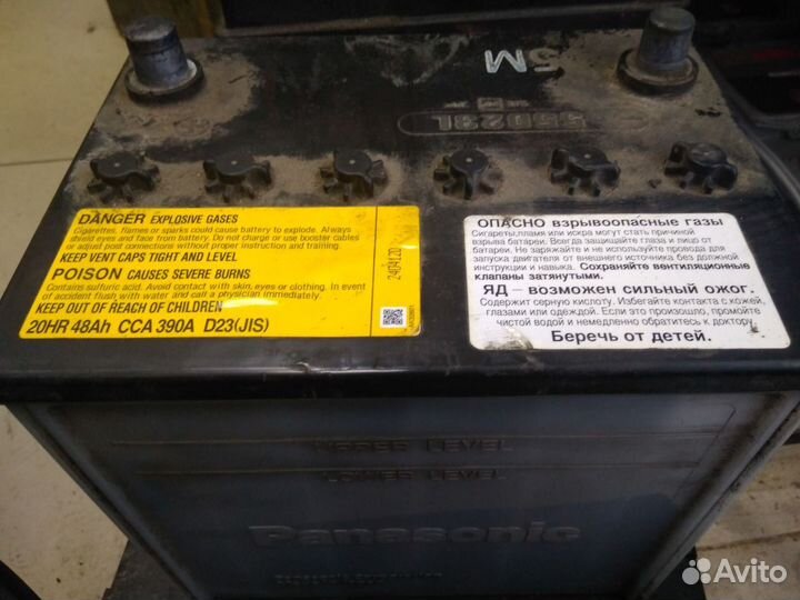 48Ач аккумулятор б/у Panasonic 55D23L