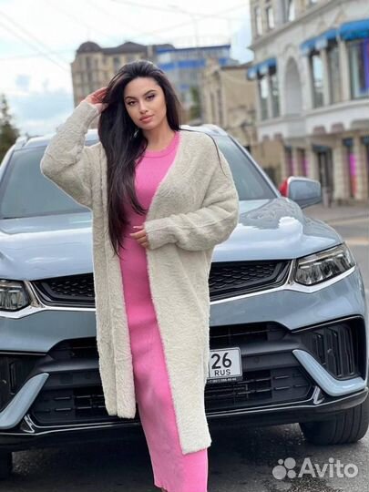 Кардиган пушистый альпака