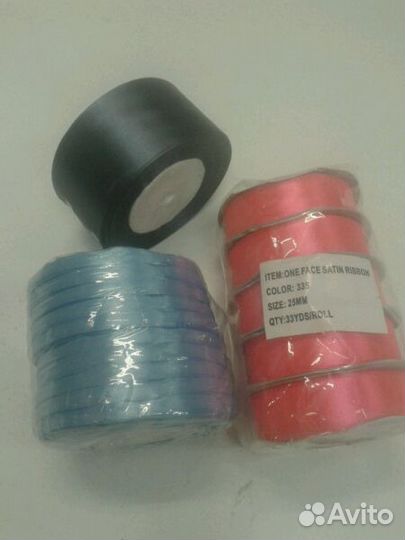 Лента атласная 6 мм (30 м в рулоне)