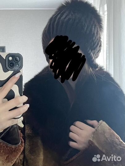 Шапка женская из песца