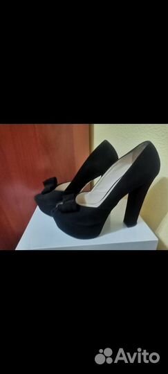 Туфли босоножки натуральная замша