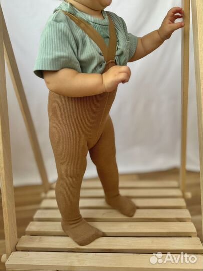 Колготки на подтяжках детские новые 74
