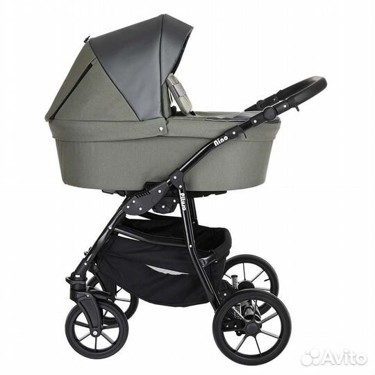 Коляска 2в1 Pituso Nino,Olive/Кожа Olive Оливковый