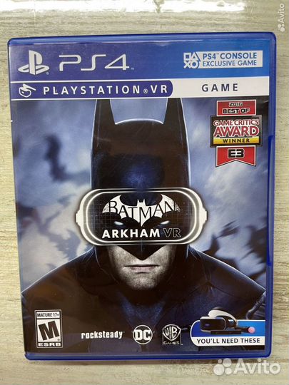 Игры для приставок ps4. batman arkham VR
