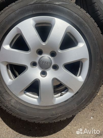 Оригинальные диски R18 Ауди Q7 с резиной 255/55