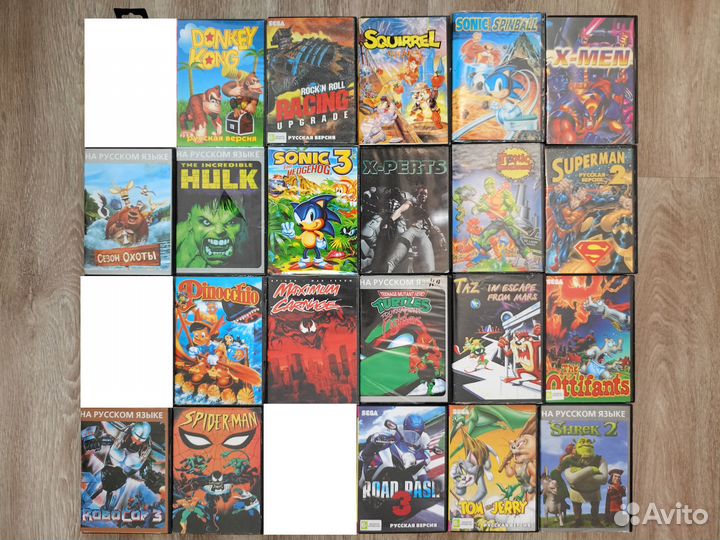 Картриджи Sega в боксах (85 шт) Часть 2, От M до Z