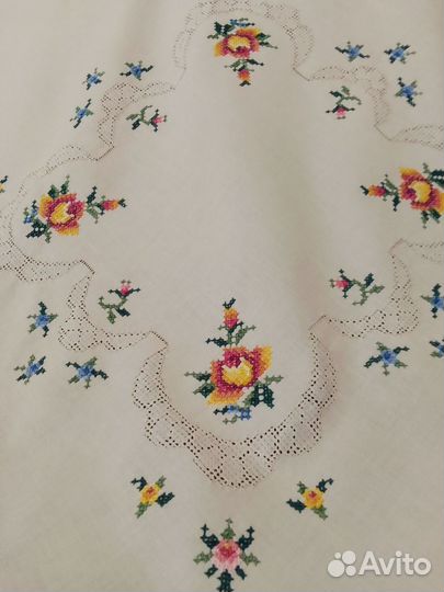 Чайная скатерть ручной работы винтаж