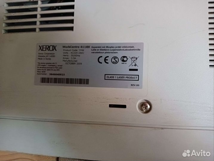 Принтер лазерный WorkCentre Xerox 4118X