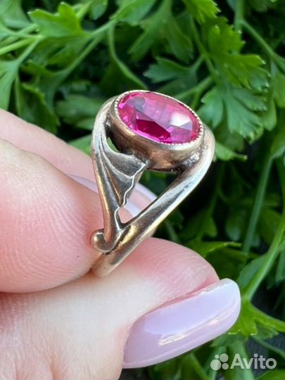 Серебряное кольцо 925 звезда СССР винтаж