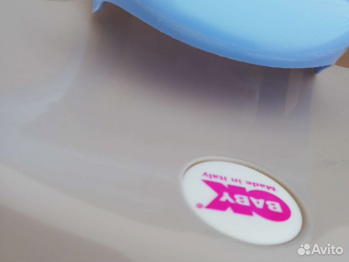 OK baby ванночка с термометром,с подставкой, горко