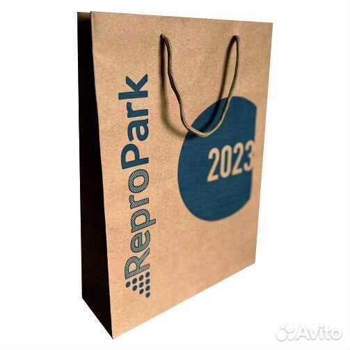 Пакеты крафт с верёвочными ручками