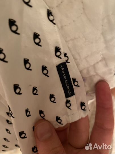 Giorgio armani Мужская рубашка белая M/L