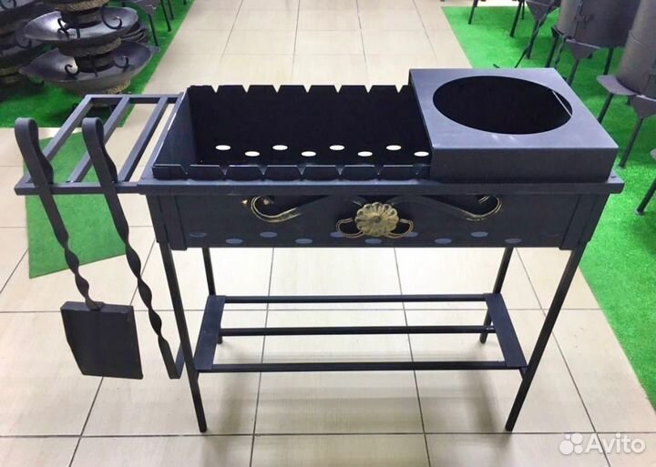 Мангал с подставкой под казан