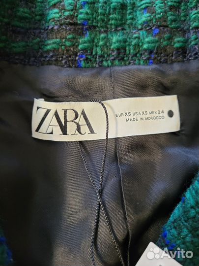 Твидовый жакет zara