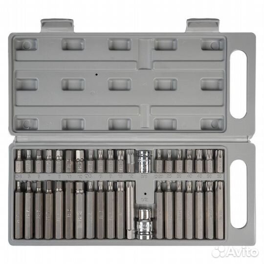 Набор бит вставок torx, spline, hex 3/8