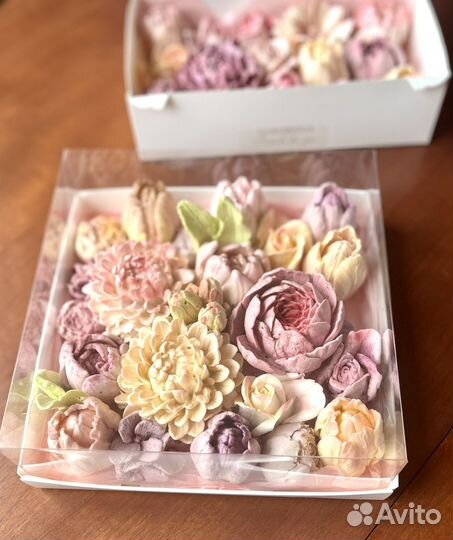 Ассорти зефирных цветов