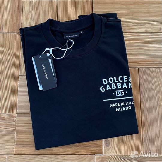 Dolce gabbana футболка мужская черная Турция