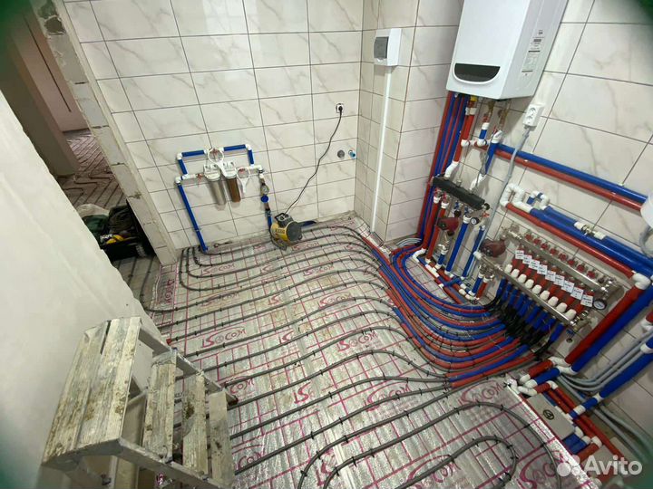 Профессионал монтаж тёплых полов, систем отопления