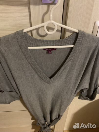 Пуловер c шерстью размер S