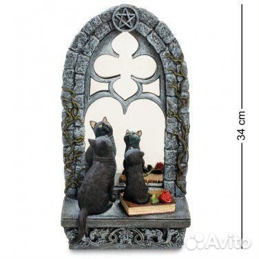 Статуэтка «Кошка с котенком у зеркала»