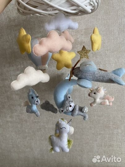 Детский мобиль ручной работы