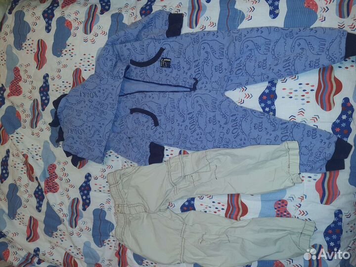 Теплый комбинезон хлопковый на 2-3 года