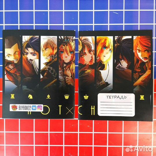 Тетрадь 48 листов Аниме в клетку (часть 2)