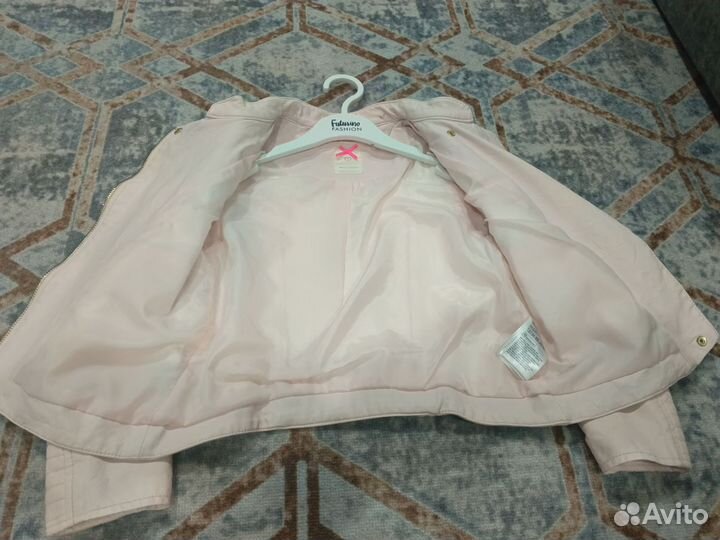 Куртка косуха на девочку кожаная 128