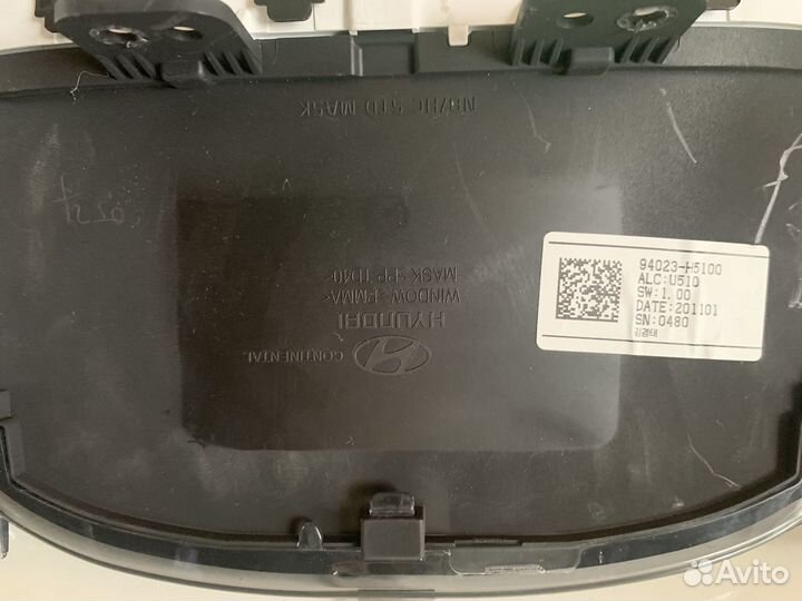 Панель приборов hyundai solaris 2