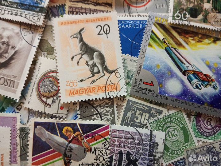 Набор почтовых марок 100 шт. без повторов. №10