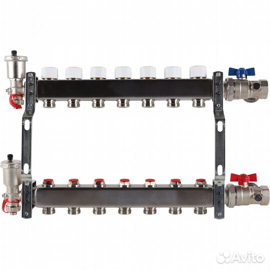 Коллектор в сборе без расходомеров rommer 7 вых