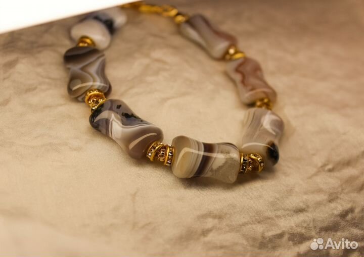 Браслет из Агата Ботсвана