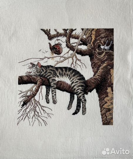 Картина вышитая крестом 