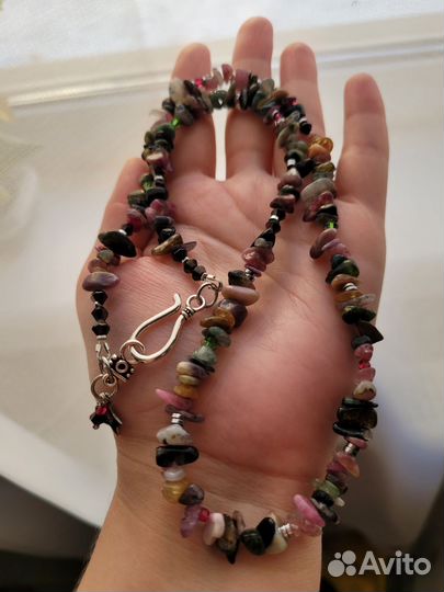 Комплект бусы и браслет