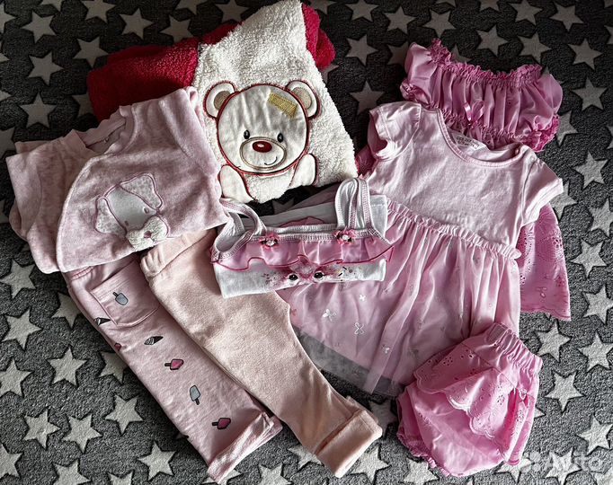 Пакет детских вещей для девочки 68-74