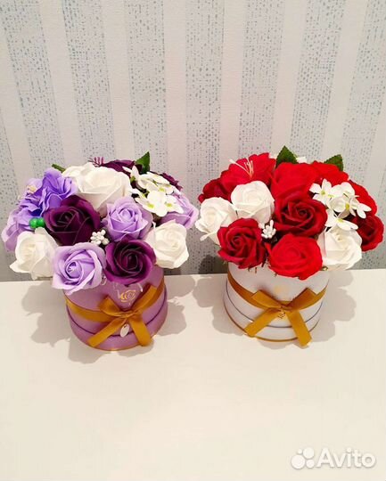 Букеты из мыльных цветов